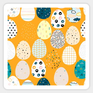 It's Easter Time • Easter Motif • Easter Eggs Sticker